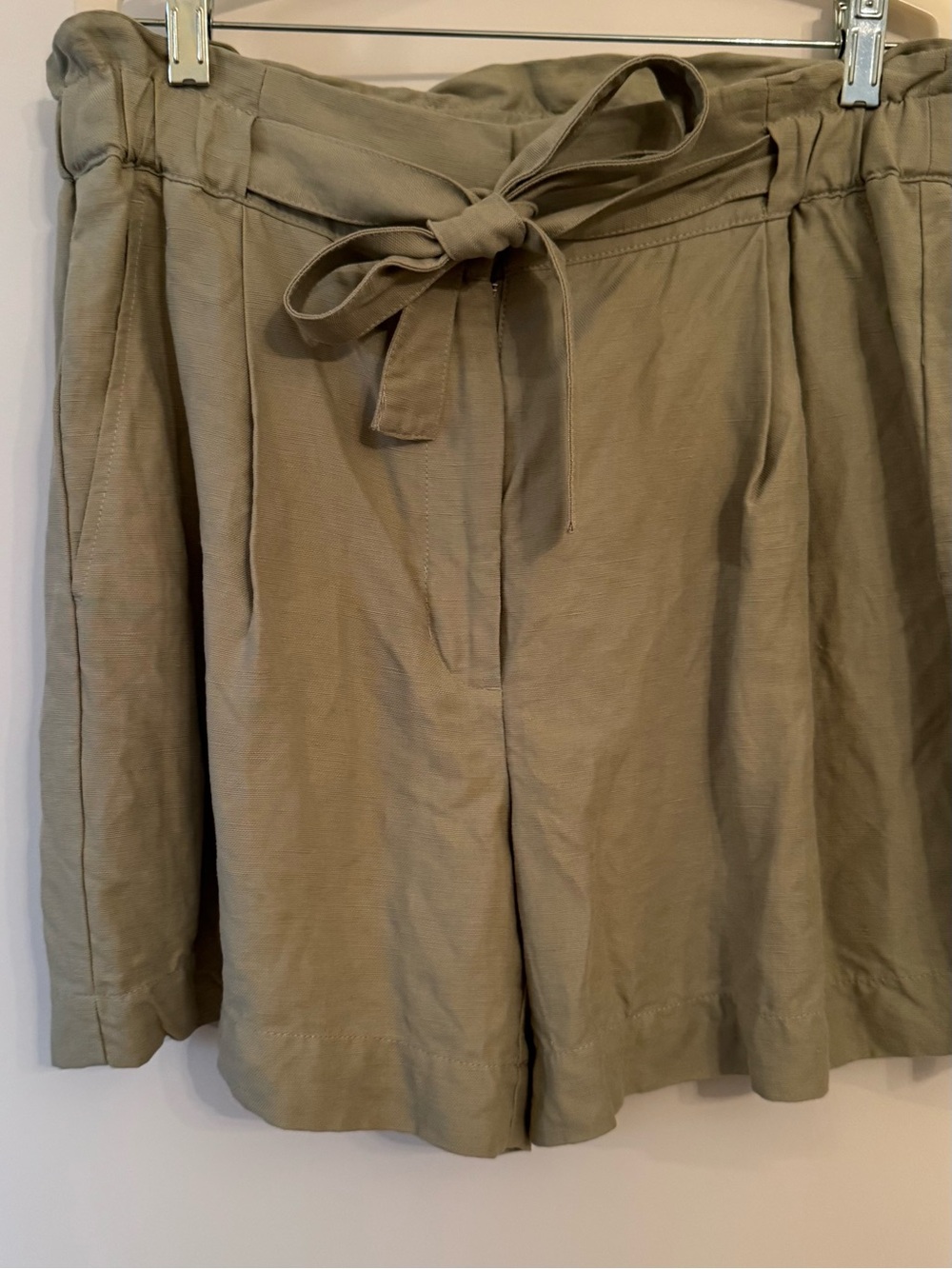 Aritzia Linen Shorts with sash
